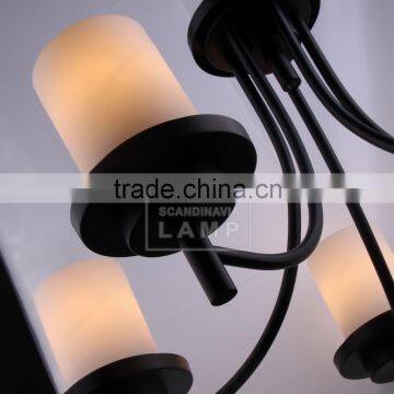 New Modern Pendant Light Hanging Edison Bulb Designer Amber Glass Indoor Lamp