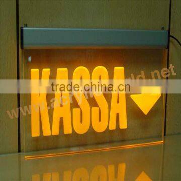 Custom Acrylic Led Signs With Aluminum Base Manufacture