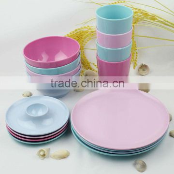 all colorful melamine dinner set