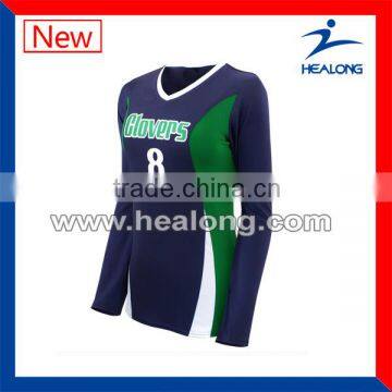 High quality sublimated volleyball team jerseys wholesale volleyball jersey