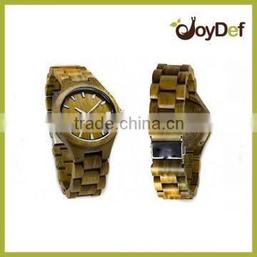 Hot selling wholesale price wooden watch with customised logo, bamboo watch