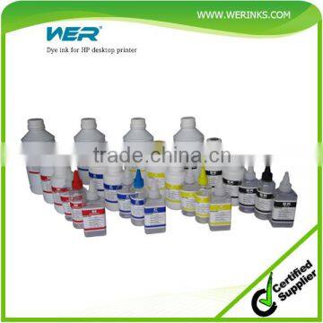 2015 top Selling WER High quality dye ink for HP desktop printer