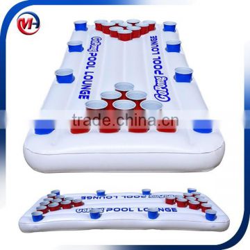 Inflatable beer table/Factory supply PVC inflatable pong table for water games