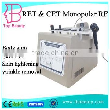 Factory price CET RET monopolar rf radio frequency skin care device for sale