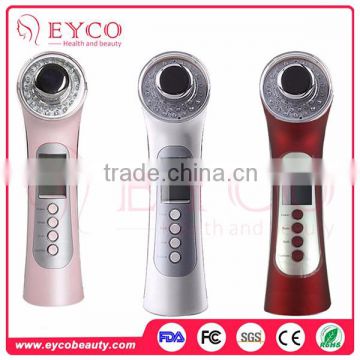 Hot Sale LCD 3 Colour Photon Ultrasonic Waves Skin Care Machine galvanic facial machine face lifting home beauty equipment