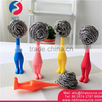 Kitchen Handle Pot Function Round Steel Wire Brush