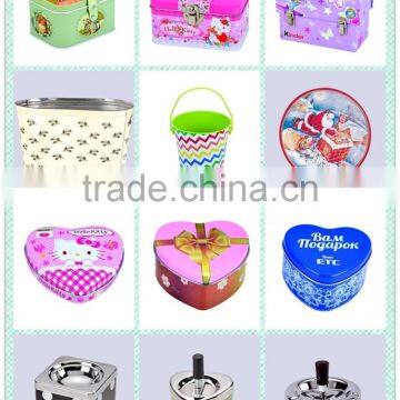 2015hot sell various new style custom design decorative metal tin box for gift packaging