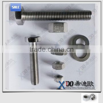 gh4169 / alloy 718 stainless steel fastener hex bolt and nut gh2132 / alloy a286