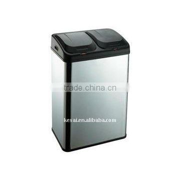 Stainless Steel Sensor Dustbin 70L big capacity dustbin stainless steel touch free trash can