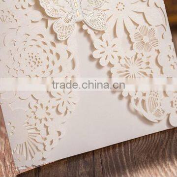 Butterfly Laser Cut Wedding Card