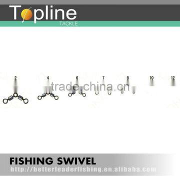 o-shape three way swivels with double side line clips for fishing