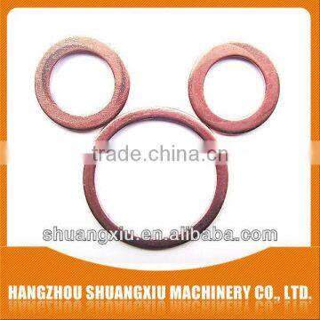 annealing red copper gasket used on auto parts with sufficient stock