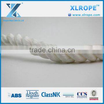 XLROPE White Black color 3 strand Polyester Rope