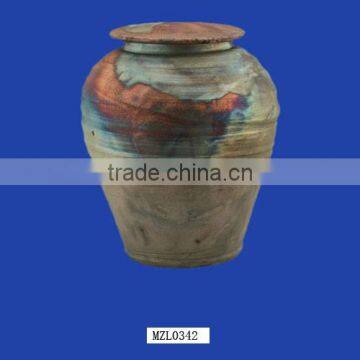 Newest Blue Ceramic Cremation Human Wholesale Urns