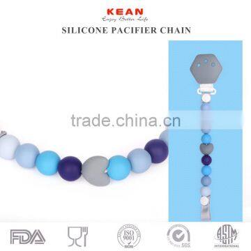 2017 new baby pacifier clip silicone pacifier teething chain