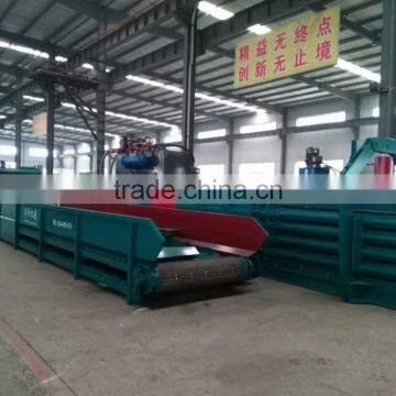 Hydraulic Waste Paper Cardboard PET Baler With Conveyor photo-2