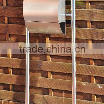Stainless mailbox with stand
