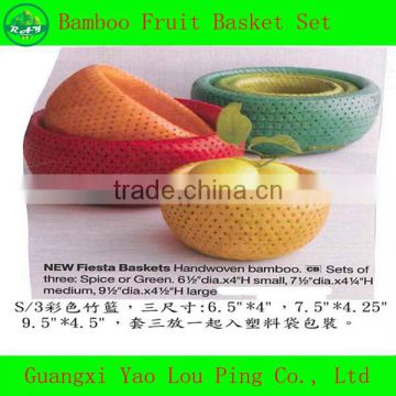 Hot Sell Bamboo Folding Fruit Basket