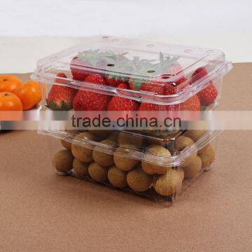 Rectangular Transparent 250g Fruit Storage Box Sealed Plastic Fresh Fruit Container With Lid photo-5