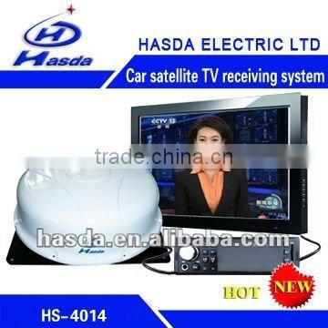 Satellite TV receiver for car