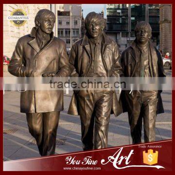 Life Size Famous Beatle Bronze Male Sculpture photo-3