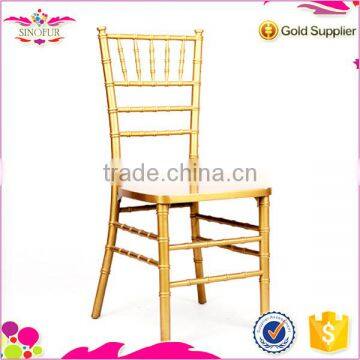 Qingdao SinoFur Classical Wholesale Golden Wood Tiffany Chair