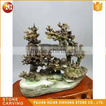 Lively Reality Oriental Treasure Jade Stone Tree