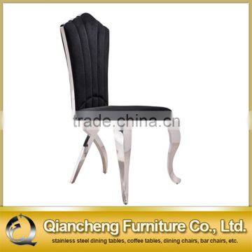 Fancy Black Velvet Dining Chair for Hotel photo-2