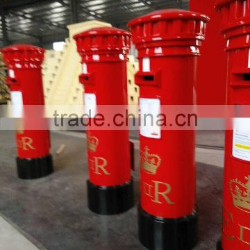 English red mail box post box China mailbox for sale