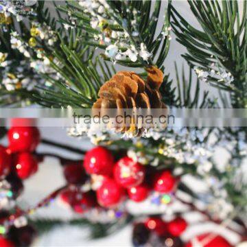 Dry Tree Branch LGH15-15 Red Fruit Pinecone Tree Branch Party Festival Ornament photo-4