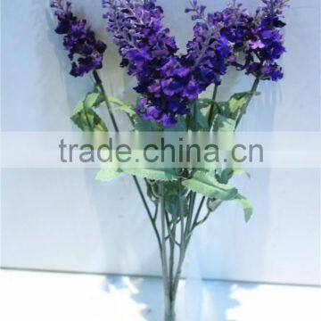 Home Garden Decorative Wedding 50cm Height Artificial Plastic Flower Bronze Bushing 10 Head Lavender EMG11 21W10 photo-4