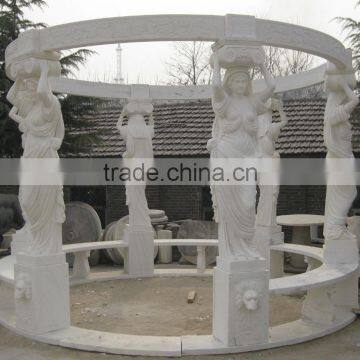 European Sex Lady Stone Column in Pillar Used for Decorative photo-4