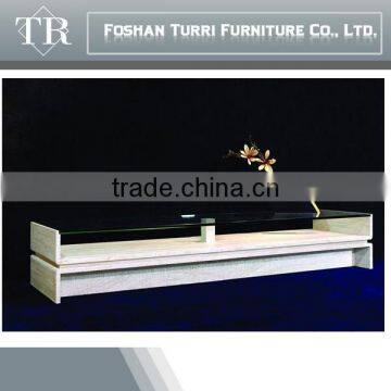 Simplicity Travertine Stone With Glass Surface Coffee Table photo-5