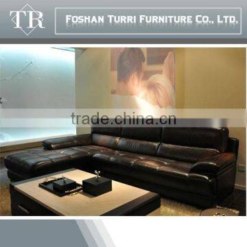 Luxury Furniture Chesterfiled Coner Leather Sofa photo-3