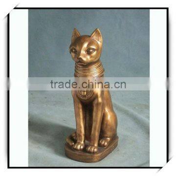 China personalized indoor golden cat animal carving