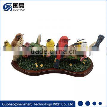 Custom resin miniature canary birds for sale