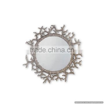 nickle plated aluminium metal wall mirror