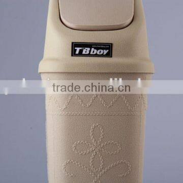 Household Garbage Can/Rubbish Bin With Relief Pattern/Plastic Trash Can photo-3