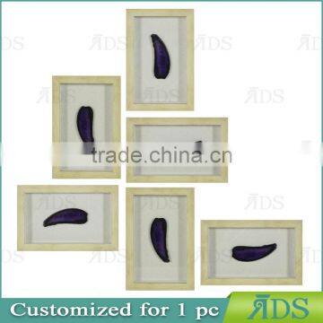 1Pc Customized 3D Shadow Box Wall Art With Color Natural Agate Stone photo-6