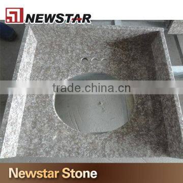 Newstar Prefabricated Peach Red Stone Vanity Top Granite Countertop photo-3