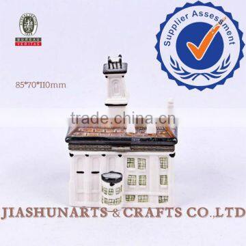 House Shaped Ceramic Jewelry Box photo-3