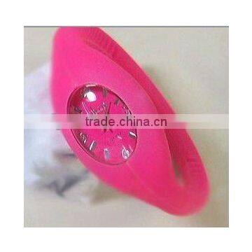 colorful silicone rubber wristband watch