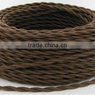 Electrical Wire Fabric Weaving Cable Colorful 2 Cord Textile Braided Wire photo-5