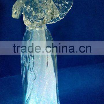 2015 Dongguan 10 Inch Acrylic Hollow Angel With LED Light photo-2