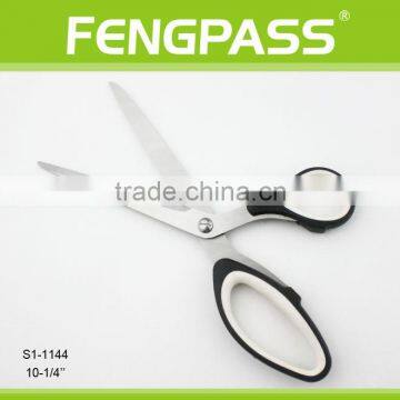 S1-1144 10.25 Inch 2Cr13 Stainless Steel Blade With PP+TPR Plastic Handle Long Blade Cutting Stationery Scissors photo-2