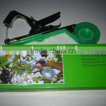 Hand tying machine for plant