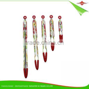 ZY-H2009 Elegant Design 16-inch BBQ Silicone Food Tong With Handle photo-6