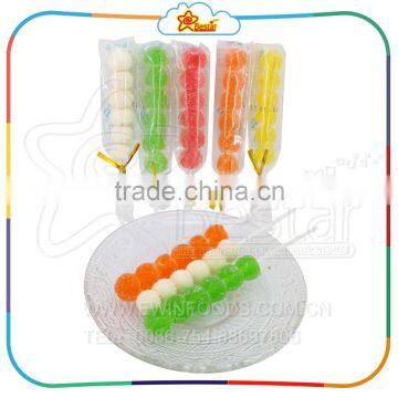 Sweet Gummy Ball Lollipop With Sugar Coated