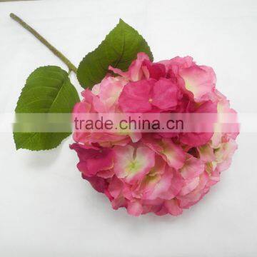 High Quality Handmade Single Stem Wholesale Silk Flower Hydrangea for Wedding Decoration photo-2