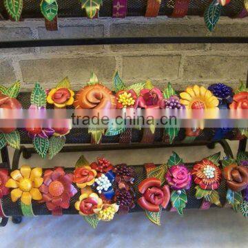 Guangzhou factory wholesale decorative leather flower bracelets